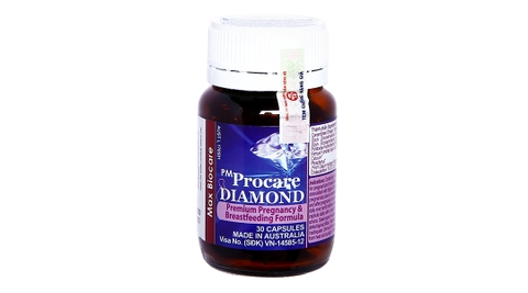PM Procare Diamond bổ sung vitamin, khoáng chất cho phụ nữ mang thai lọ 30 viên