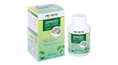 Progetic Ginkgo Biloba 750mg tăng cường lưu thông máu não chai 90 viên