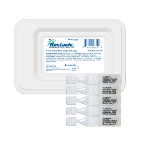 Restasis 0.05% 30 X 0.4ML (Tray)