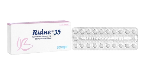 Ridne 35 trị mụn trứng cá mức độ vừa đến nặng
