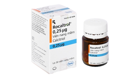 Rocaltrol 0.25mcg trị loãng xương lọ 30 viên