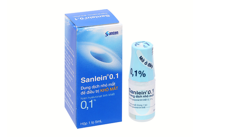 Dung dịch nhỏ mắt Sanlein 0.1% trị rối loạn biểu mô kết-giác mạc lọ 5ml