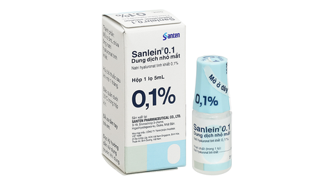 Dung dịch nhỏ mắt Sanlein 0.1% trị rối loạn biểu mô kết-giác mạc lọ 5ml