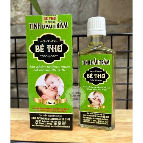 Tinh dầu tràm Bé Thơ 50ml – Phòng ngừa cảm lạnh, ho cúm