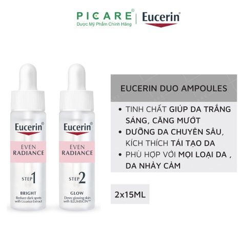 Tinh chất dưỡng sáng da Eucerin Even Radiance Duo Ampoules (2x15ml)