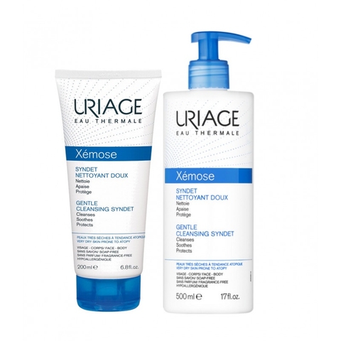 Gel làm sạch cho da khô, viêm da cơ địa chàm URIAGE XÉMOSE SYNDET NETTOYANT DOUX 200ml