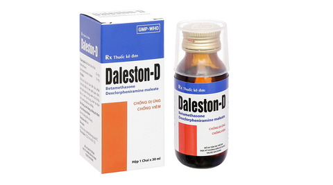 Siro Daleston-D trị viêm mũi dị ứng, mề đay, viêm đường hô hấp trên chai 30ml