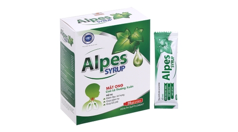 Siro Cali USA Alpes hỗ trợ giảm ho, bổ phổi hộp 20 gói x 10ml