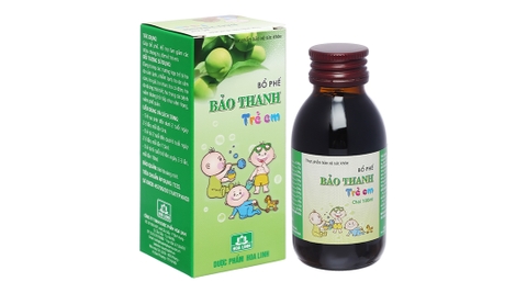 Siro Bảo Thanh trẻ em hỗ trợ giảm ho, bổ phổi chai 100ml