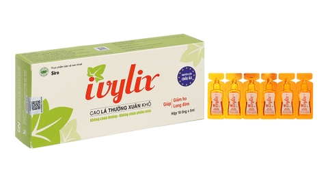 Siro Ivylix hỗ trợ giảm ho, long đờm hộp 18 ống x 5ml