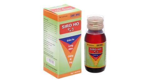 Siro ho TW3 giảm các triệu chứng ho do cảm lạnh, cảm cúm, dị ứng chai 60ml