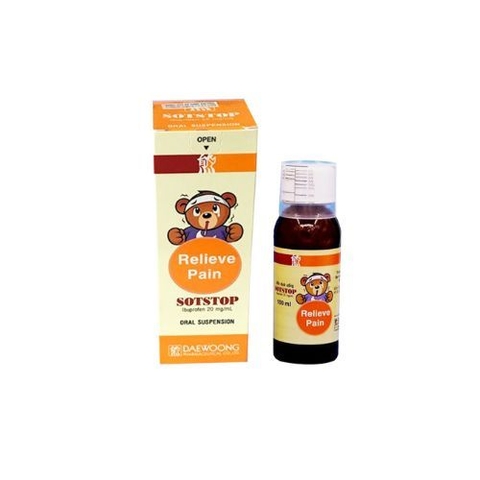 Thuốc Sotstop Daewoong điều trị giảm đau, hạ sốt, kháng viêm (100ml)