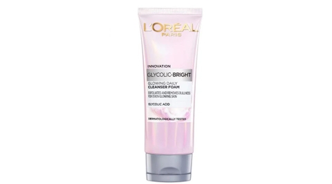Sữa rửa mặt L'oreal Paris Glycolic Bright làm sáng da tuýp 100ml