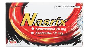 Thuốc Nasrix 20mg/10mg Davi Pharm hỗ trợ điều trị tăng Cholesterol (6 vỉ x 10 viên)