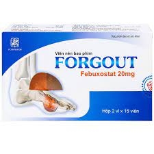 Viên uống Forgout 20mg Foripharm tác dụng hỗ trợ điều trị gout (30 viên)