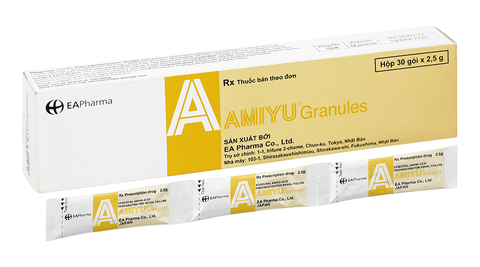 Thuốc cốm AMIYU Granules cung cấp các acid amin trong suy thận mạn tính (30 gói x 2,5g)