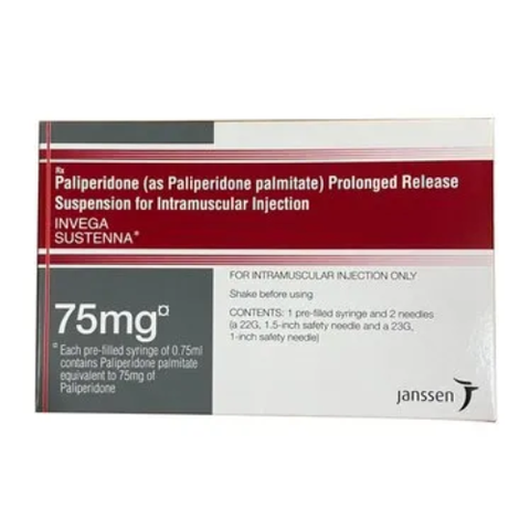 Invega Sustenna 75mg/0,75ml Janssen - Thuốc điều trị tâm thần phân liệt hiệu quả
