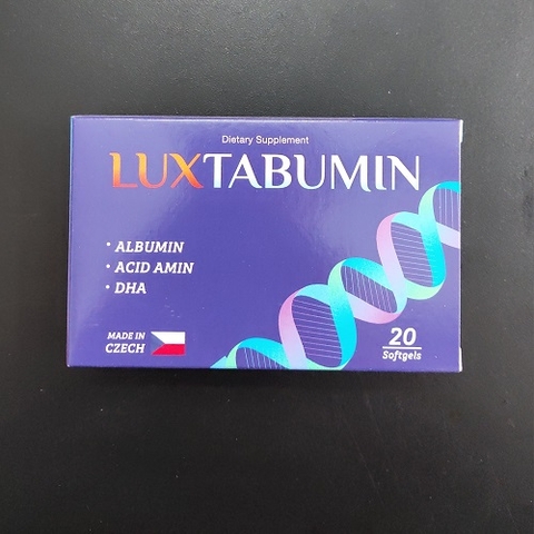 Luxtabumin hỗ trợ tăng cường sức khỏe, bổ gan (hộp 2 vỉ x 10 viên)