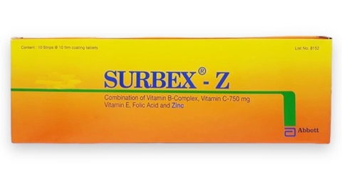 Surbex - Z (10 vỉ x 10 viên/hộp)