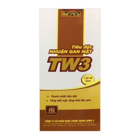 THUỐC TIÊU ĐỘC NHUẬN GAN MẬT TW3, CHAI 200ML