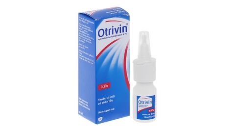 Dung dịch xịt mũi Otrivin 0.1% giảm nghẹt mũi, sung huyết mũi chai 10ml