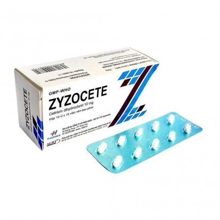 Thuốc Zyzocete 10mg Thephaco điều trị viêm mũi dị ứng theo mùa (10 vỉ x 10 viên)