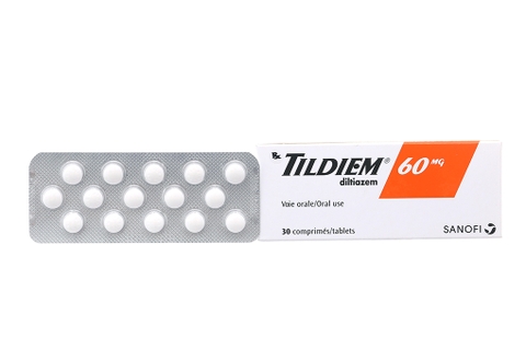 Tildiem 60mg trị đau thắt ngực (2 vỉ x 15 viên)