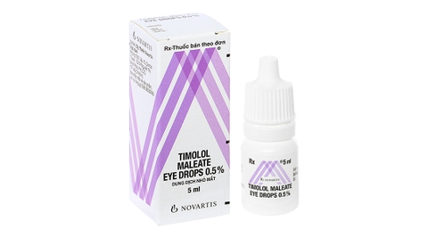 Dung dịch nhỏ mắt Timolol Maleate Eye Drops 0.5% trị bệnh glôcôm lọ 5ml