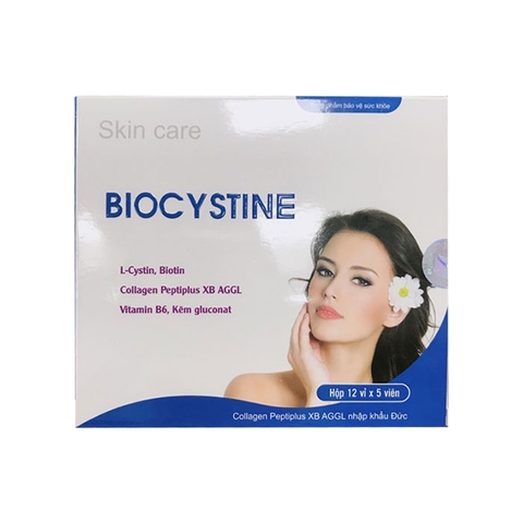 Viên uống Skincare Biocystine giúp da đẹp, tóc chắc khỏe