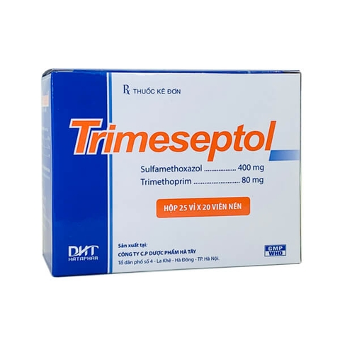 Trimeseptol thuốc chống nhiễm khuẩn ( 1 vỉ 20 viên)