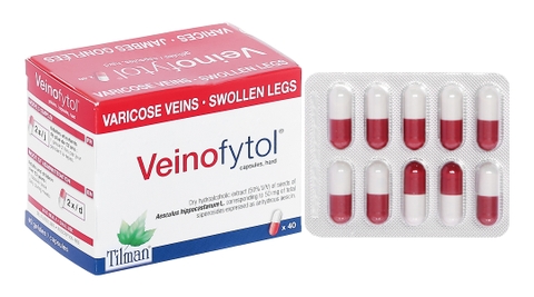 Veinofytol trị trĩ, suy giãn tĩnh mạch (4 vỉ x 10 viên)