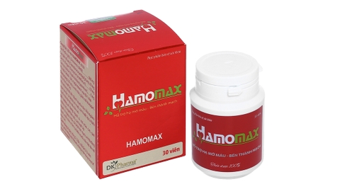 Hamomax hỗ trợ giảm mỡ máu, bền thành mạch chai 30 viên