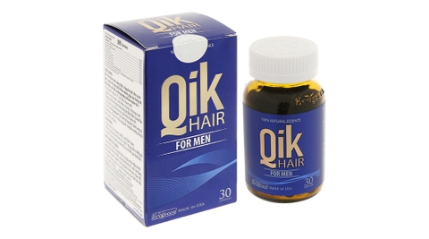 Qik Hair For Men kích thích mọc tóc dành cho nam hộp 30 viên