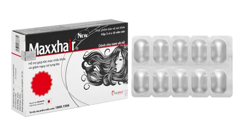 Maxxhair New giảm rụng, kích thích mọc tóc hộp 30 viên