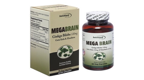 Hotchland Megabrain tăng cường trí nhớ, tăng cường tuần hoàn não hộp 60 viên