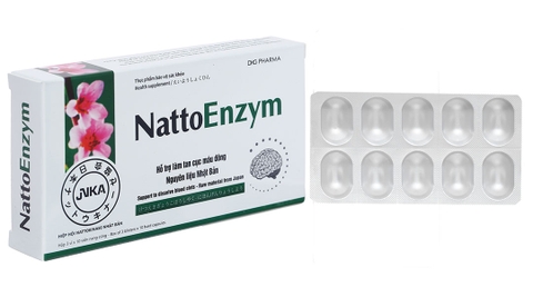 NattoEnzym DHG hỗ trợ giảm nguy cơ đột quỵ do cục máu đông (30 viên)