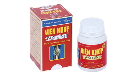 Viên khớp Tâm Bình hỗ trợ giảm thoái hóa khớp, viêm khớp chai 60 viên