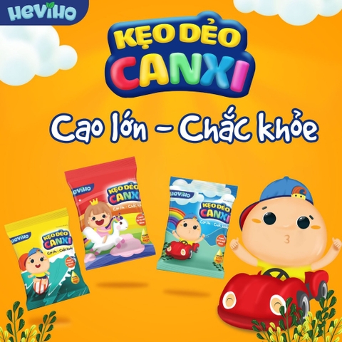 Kẹo dẻo Heviho - Bổ sung Canxi, DHA, Immune