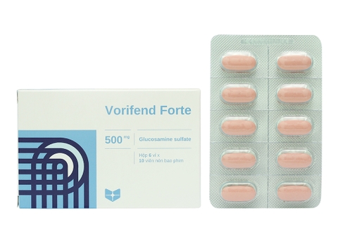 Vorifend Forte 500mg giảm triệu chứng thoái hóa khớp (6 vỉ x 10 viên)
