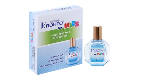 Dung dịch nhỏ mắt V.Rohto For Kids giảm mỏi mắt, sung huyết kết mạc lọ 13ml