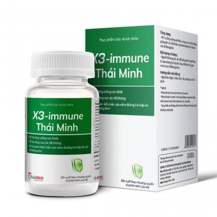Viên uống X3-immune Thái Minh hỗ trợ tăng cường sức khỏe (30 viên)