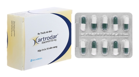 Artrodar 50mg trị triệu chứng thoái hóa xương khớp