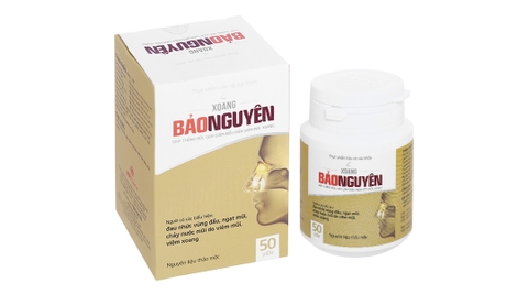Xoang Bảo Nguyên giúp thông mũi, giảm viêm mũI hộp 50 viên