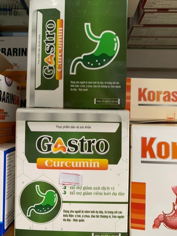 Gastro Curcumin Hỗ trợ giảm acid dịch vị, giảm viêm loét dạ dày