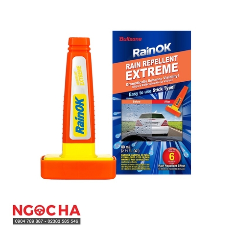 Dung dịch chống bám nước kính Bullsone Rainok Rain Repellent Extreme