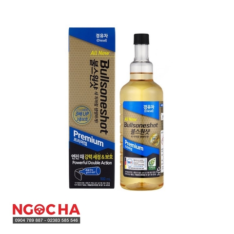 Phụ gia làm sạch động cơ xe máy dầu cao cấp Bullsoneshot Premium Diesel