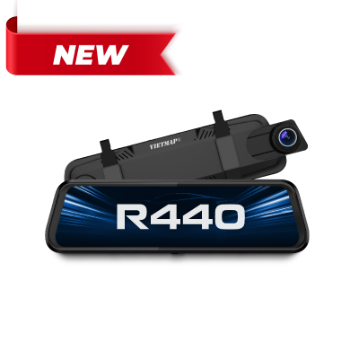 Camera Gương VIETMAP R440 – Ghi Hình Sắc Nét, Cảnh Báo Giao Thông Thông Minh
