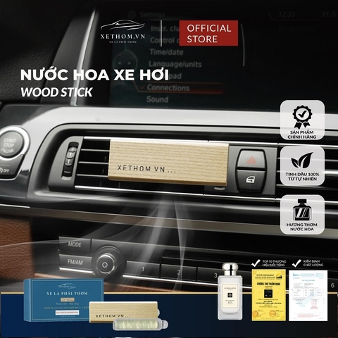 Thanh gỗ thơm xe gài cửa gió XETHOM