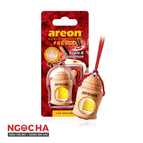 Tinh dầu treo xe hương táo quế Areon Fresco Apple & Cinnamon