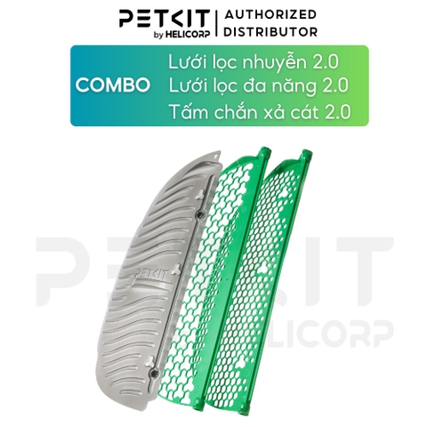 Combo 3 món phiên bản 2.0: tấm chắn xả cát 2.0 + lưới lọc cát hạt nhuyễn 2.0 + lưới lọc đa năng 2.0